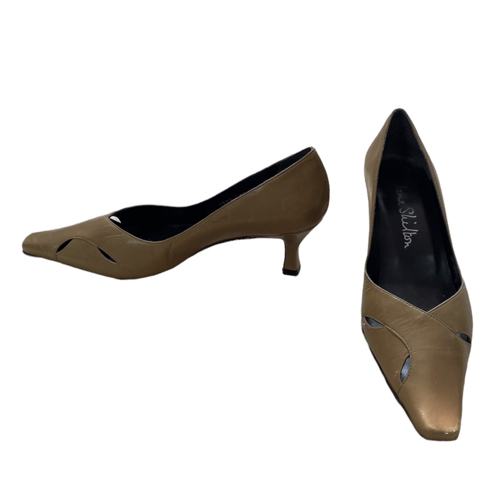 Tan leather pumps uk online