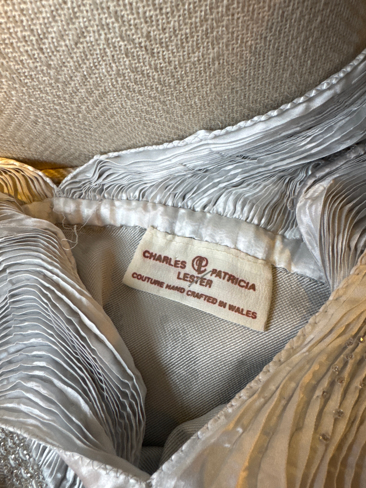 Charles and Patricia Lester Amazing Silver Gown