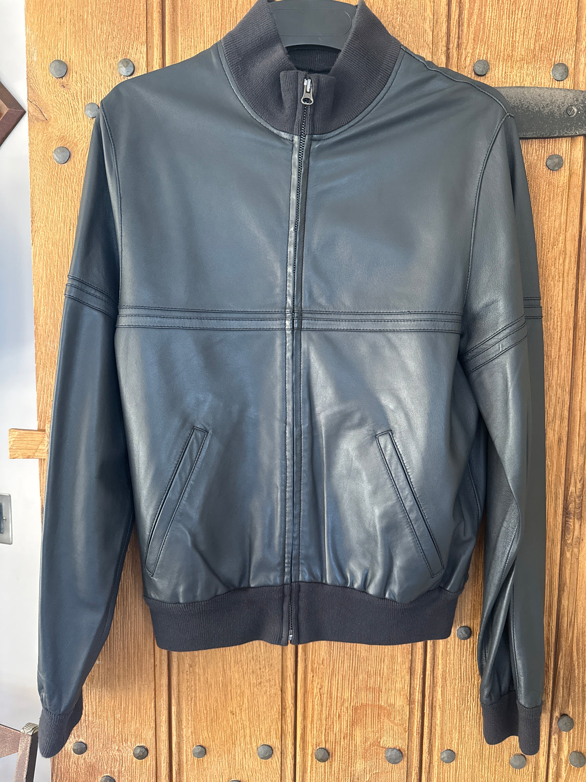 Really Soft Leather Bomber jacket Black M