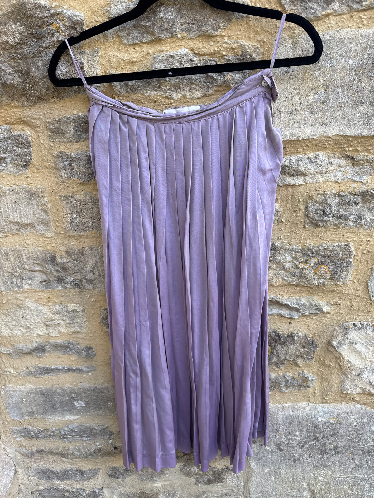 Laura Biagiotti Pret A Porter Lilac silk Skirt and top 42