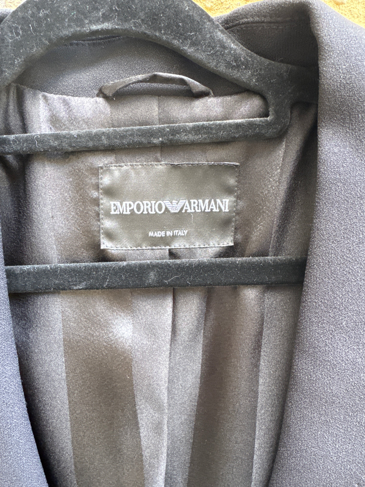 Emporio Armani Black Single Breasted jacket 46