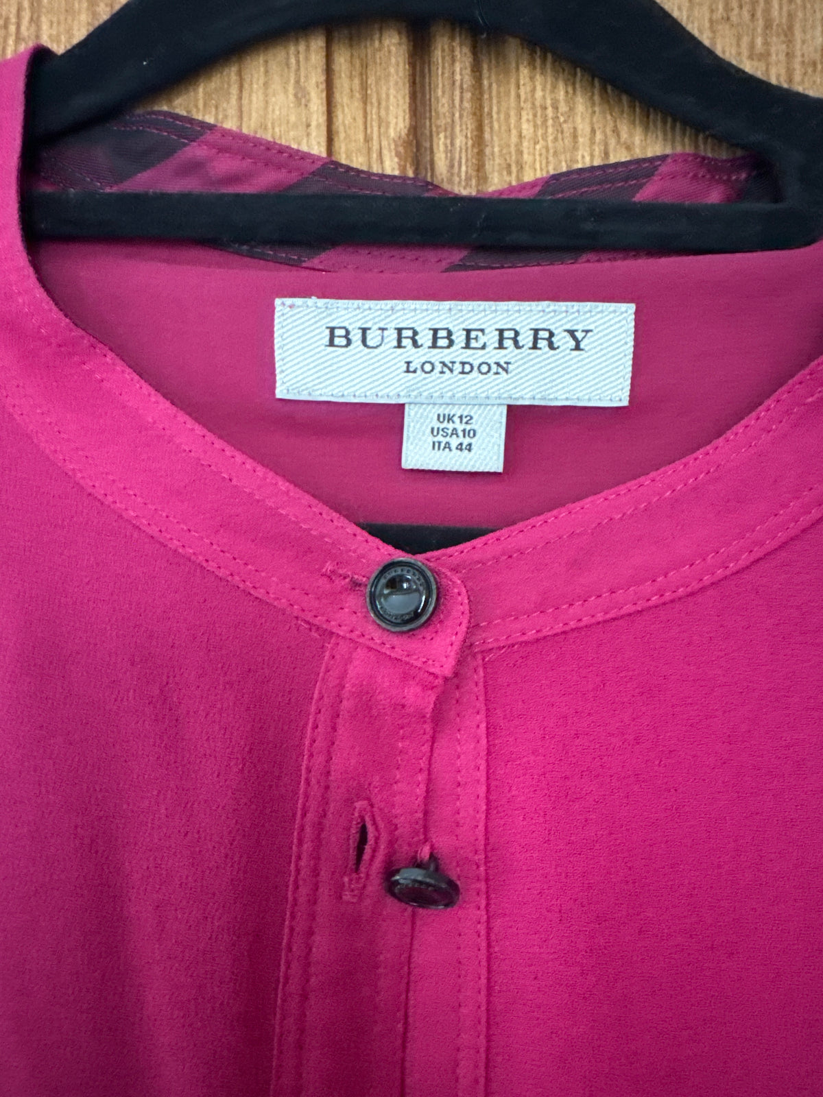 Burberry Pink Silk Dress 12