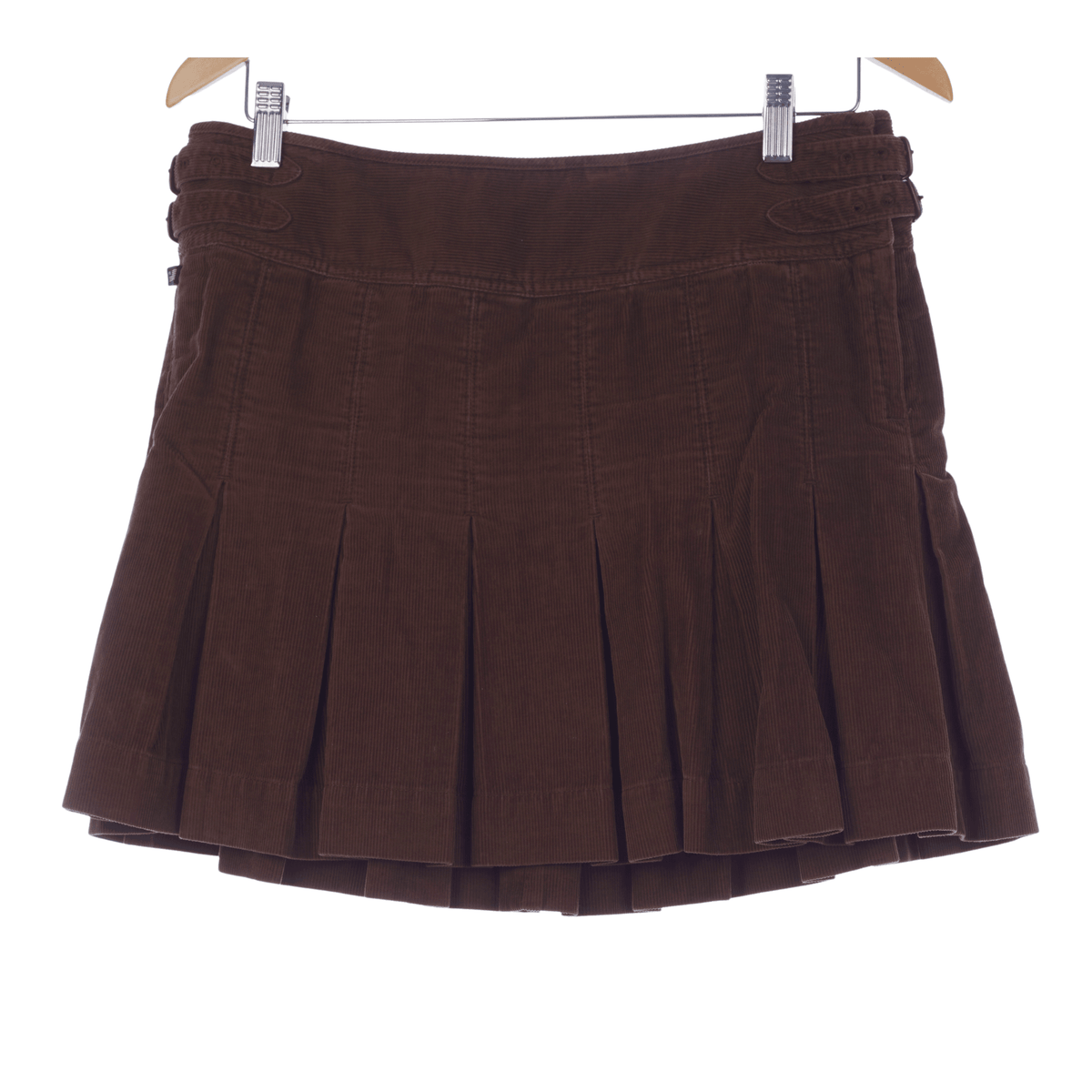 Ralph Lauren Polo Jeans Company Brown Corduroy Skirt UK Size 14 - Ava & Iva