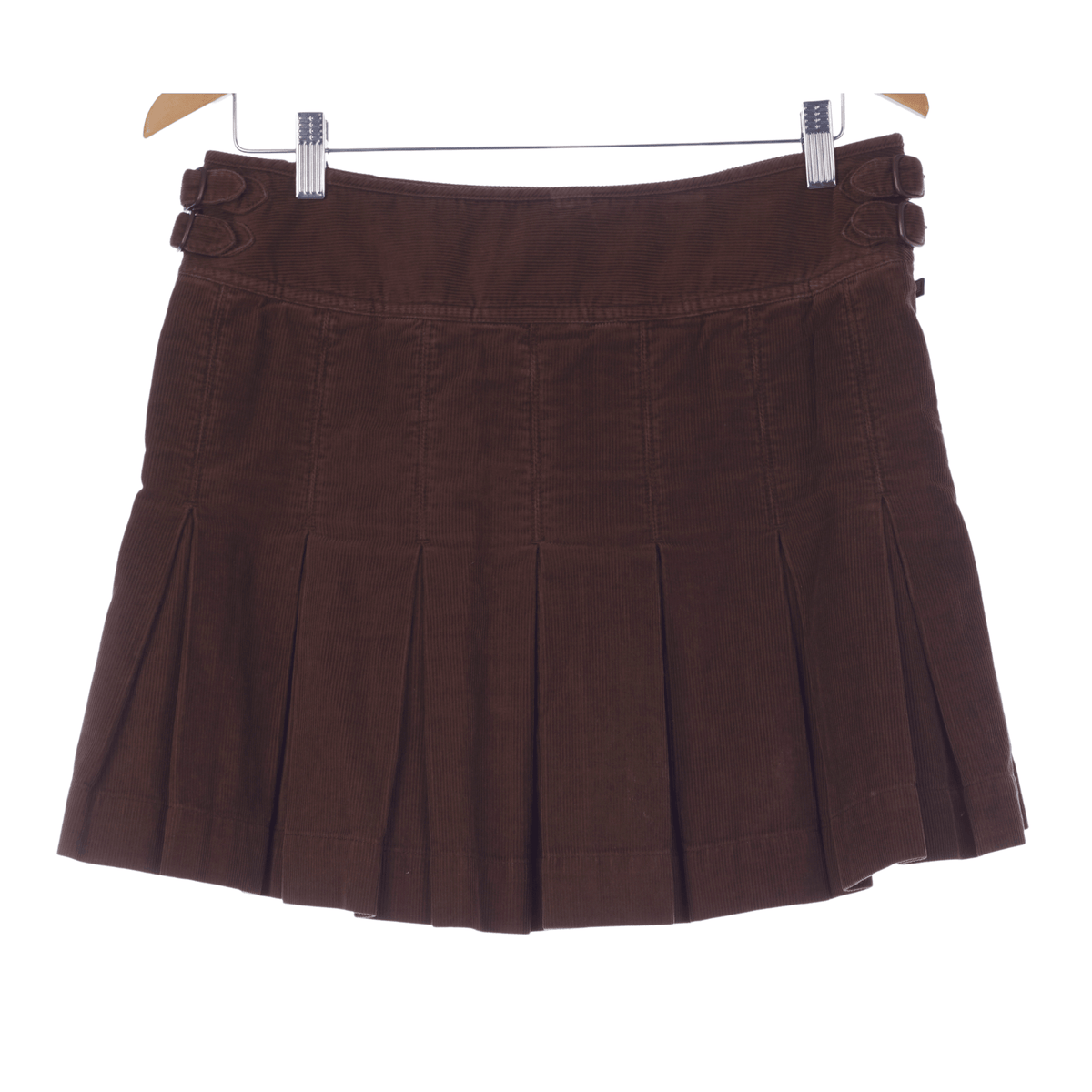 Ralph Lauren Polo Jeans Company Brown Corduroy Skirt UK Size 14 - Ava & Iva
