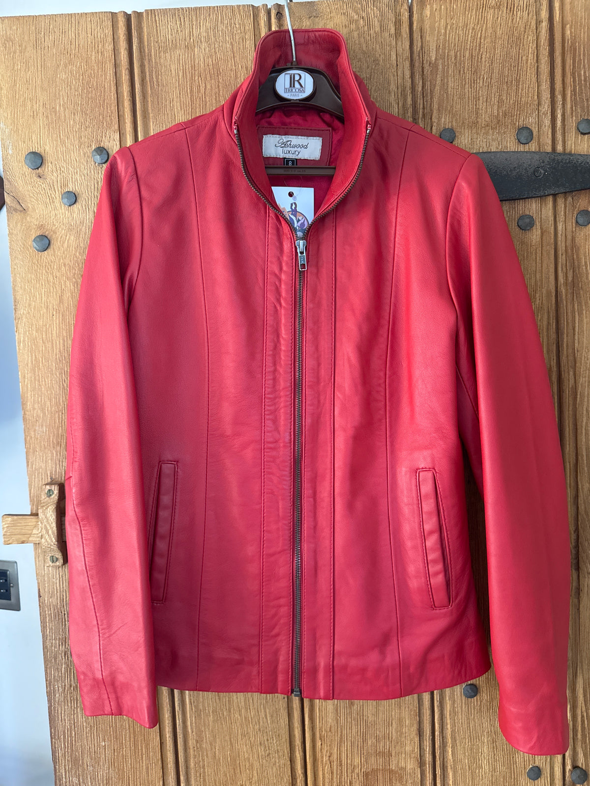 Ashwood red  Leather luxury Jacket 8