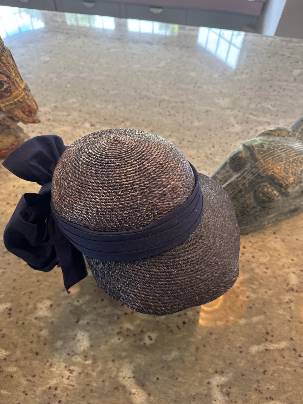 Saint Laurent Rive Gauche Navy Vintage 1960's Hat