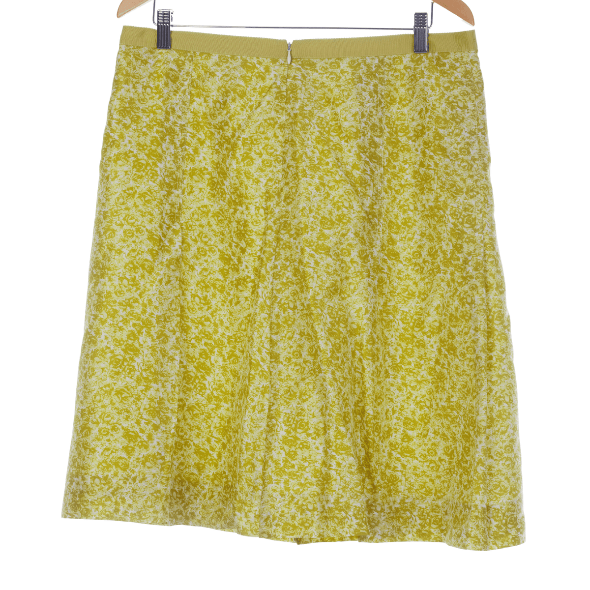Banana Republic Silk Lime Green Floral Skirt UK Size 12 - Ava & Iva