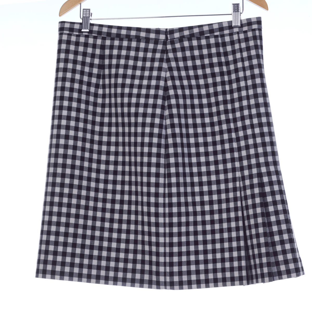 Diane Von Furstenberg Black and White Check Skirt UK SIze 16 - Ava & Iva
