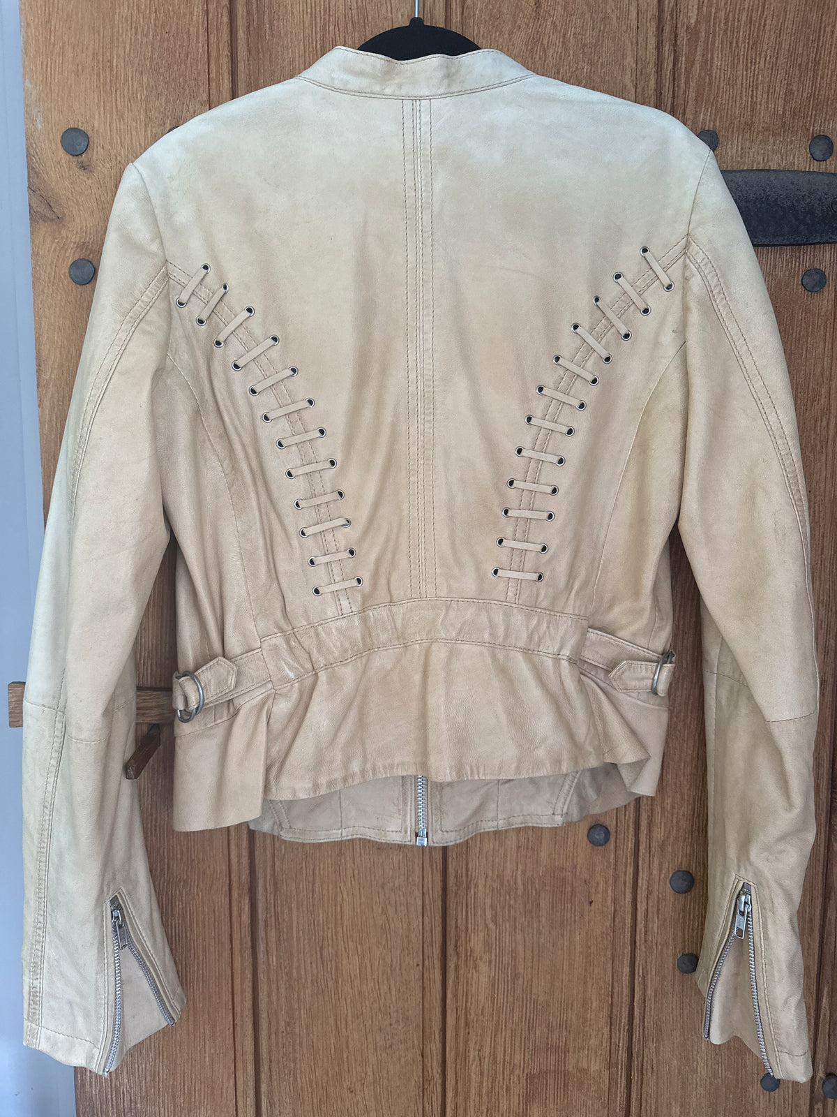 Soft Leather Camel Coloured Leather Jacket S
