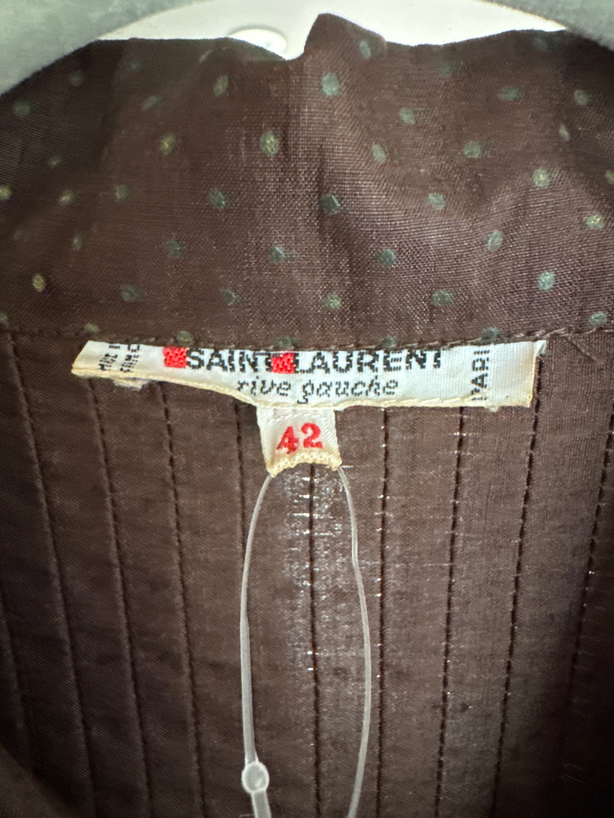 Saint Laurent Rive Gauche Rare Vintage Silk Blouse 42