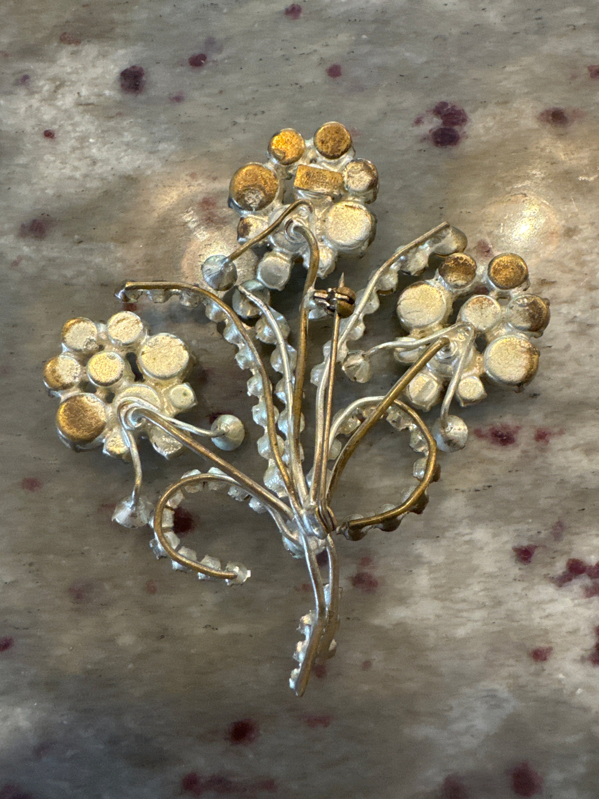 Clear Rhinestone Made in Austria Broach