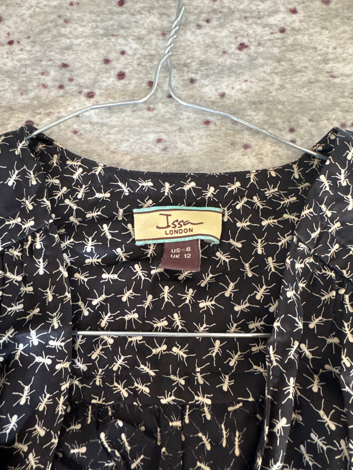 Issa Silk Top With An Ant Print