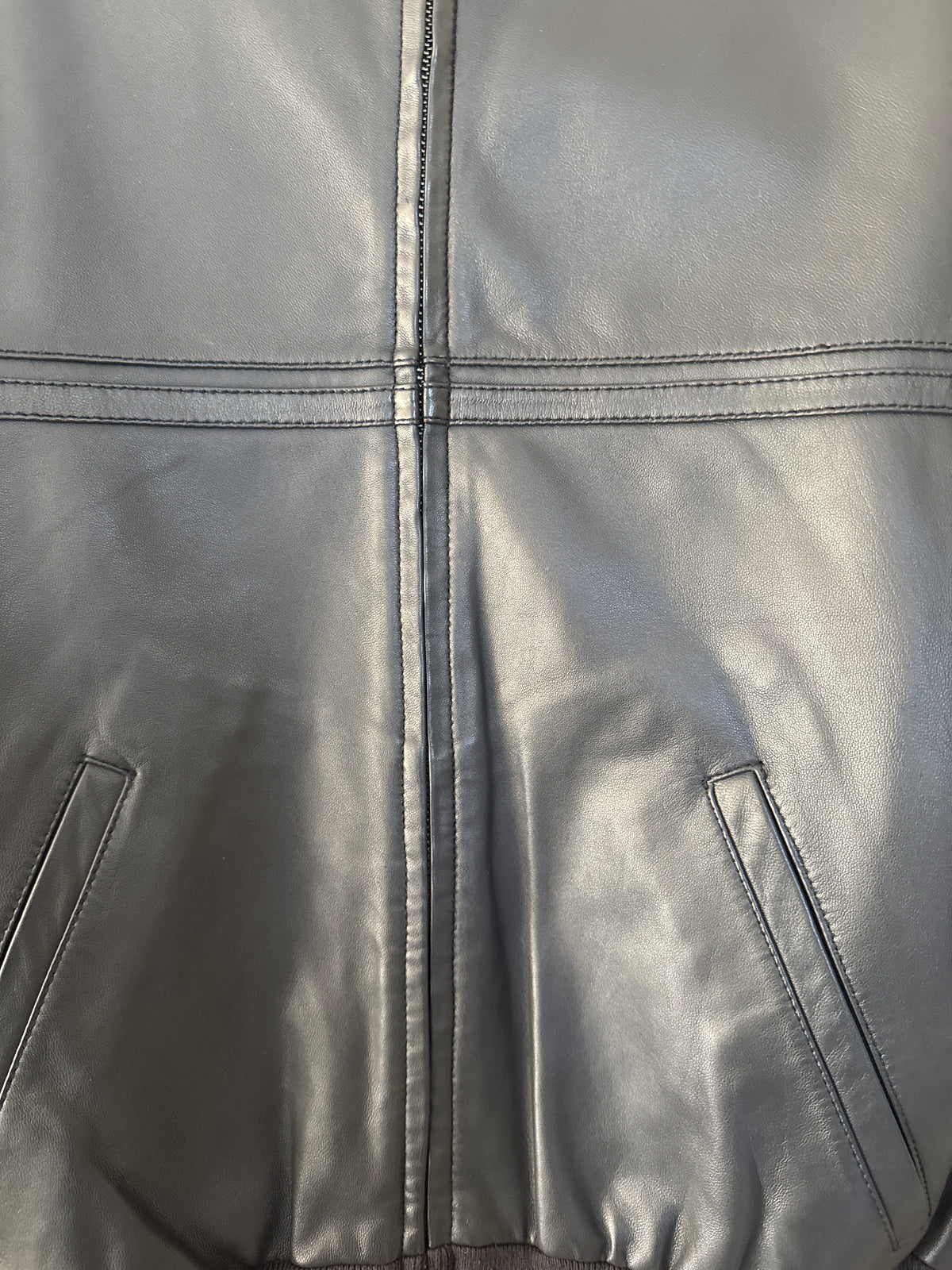 Really Soft Leather Bomber jacket Black M