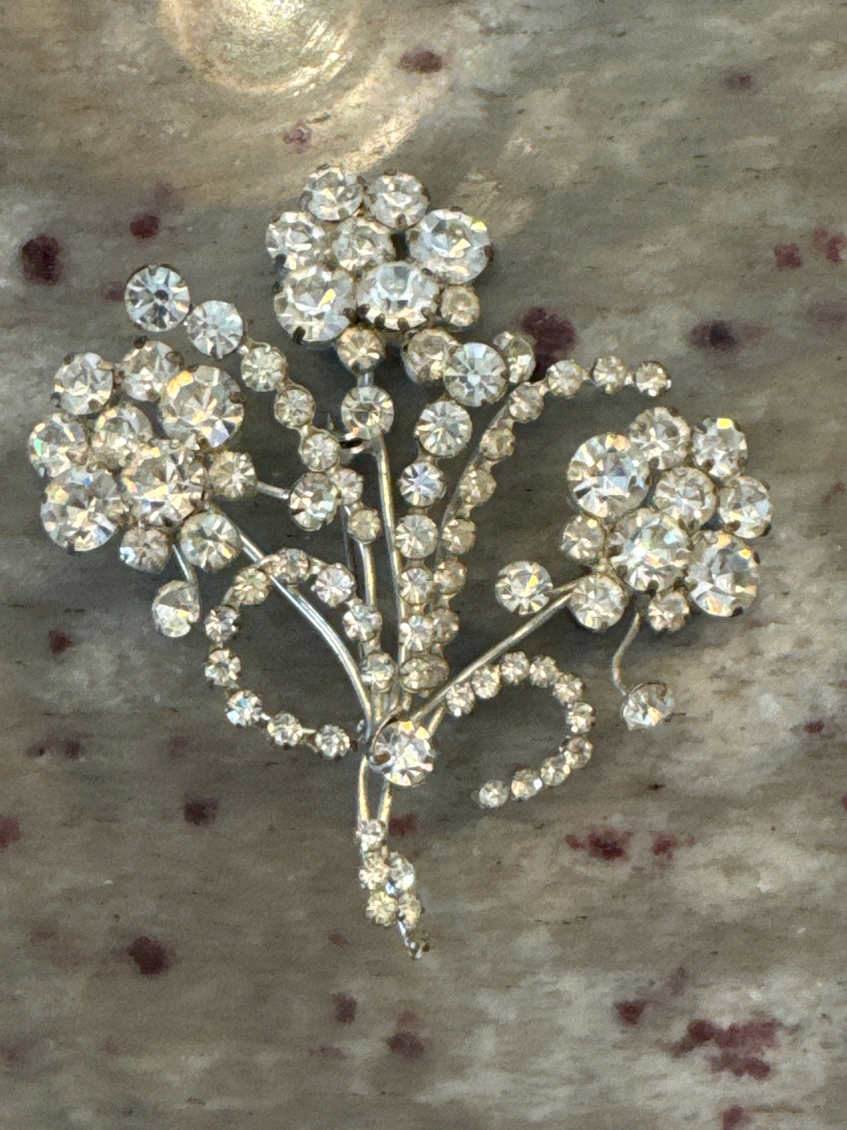 Clear Rhinestone Made in Austria Broach