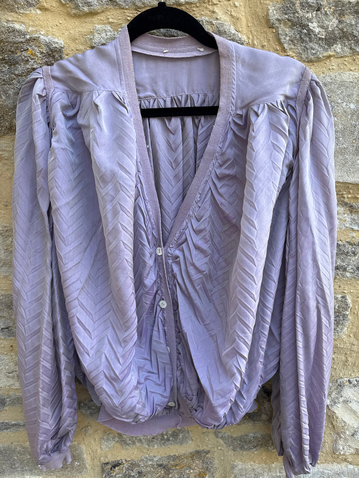 Laura Biagiotti Pret A Porter Lilac silk Skirt and top 42