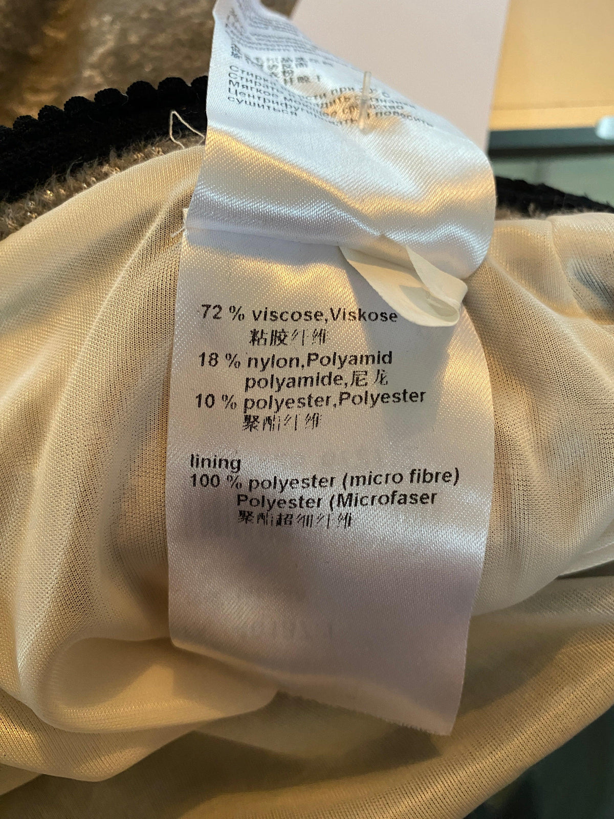 Marc Ccain Embossed Fabric Skirt Taupe UK Size 12 - Ava & Iva