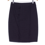 Jaeger Black Skirt with Textured Pattern UK Size Cotton Silk Mix 10 BNWT RRP £250 - Ava & Iva