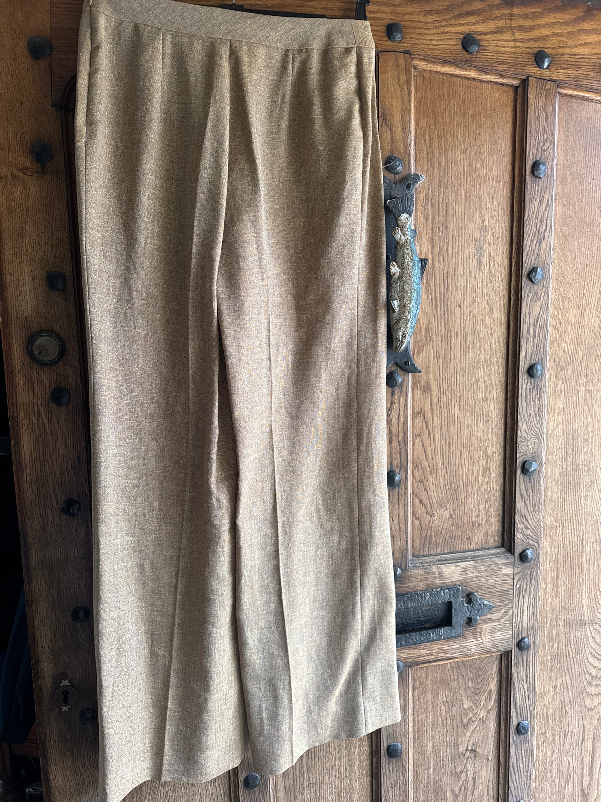 Gianfranco Ferre Linen Beige Trousers 10