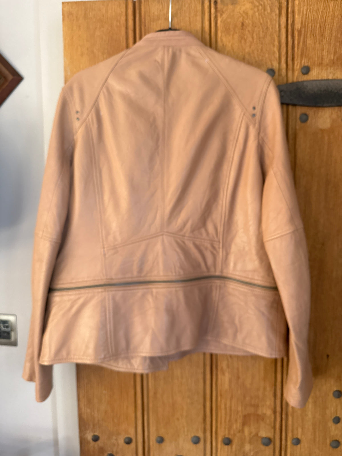 Beige Mint Velvet leather jacket 16