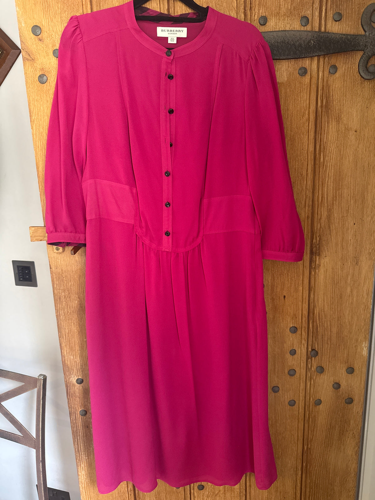 Burberry Pink Silk Dress 12