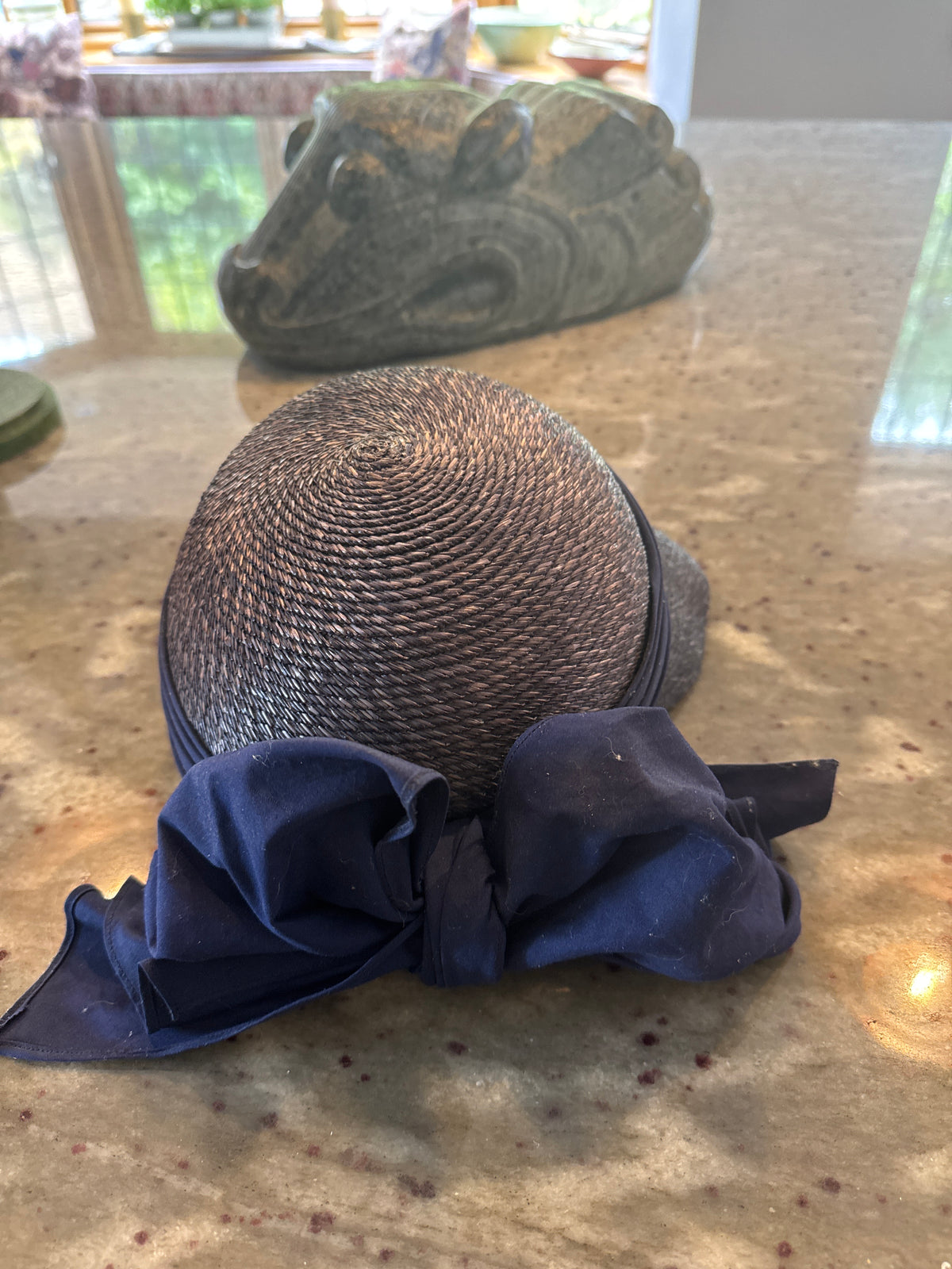 Saint Laurent Rive Gauche Navy Vintage 1960's Hat