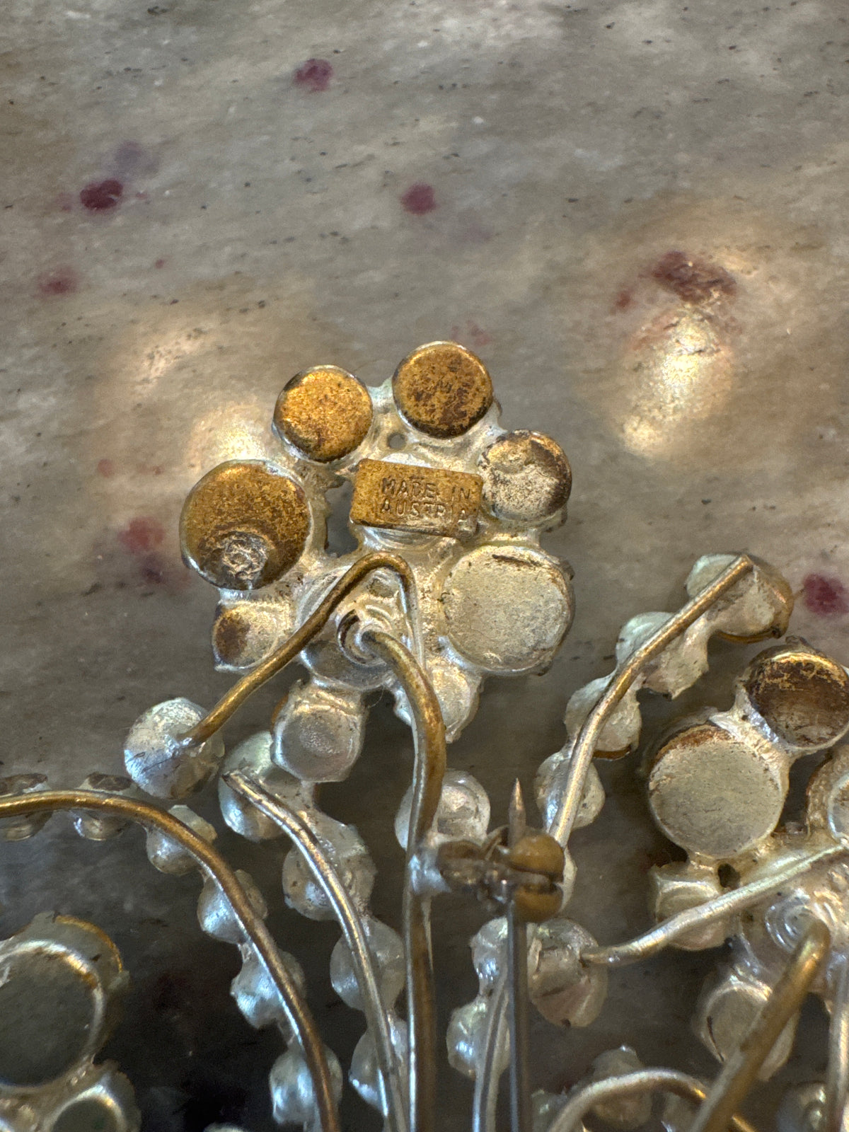 Clear Rhinestone Made in Austria Broach