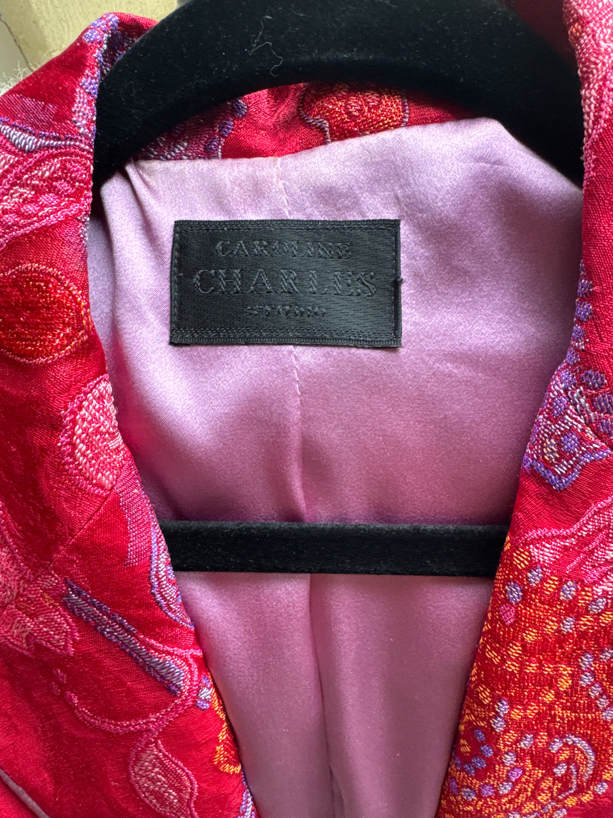 Caroline Charles Silk Skirt Suit 12