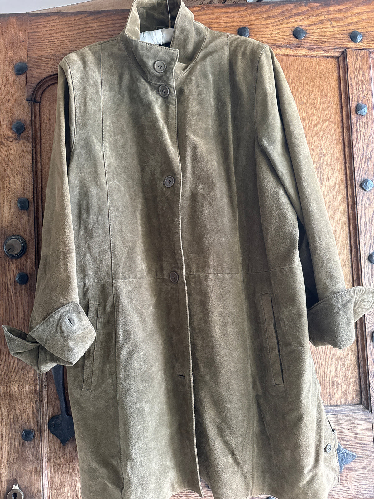 Vintage Womens Maddox Khaki Suede