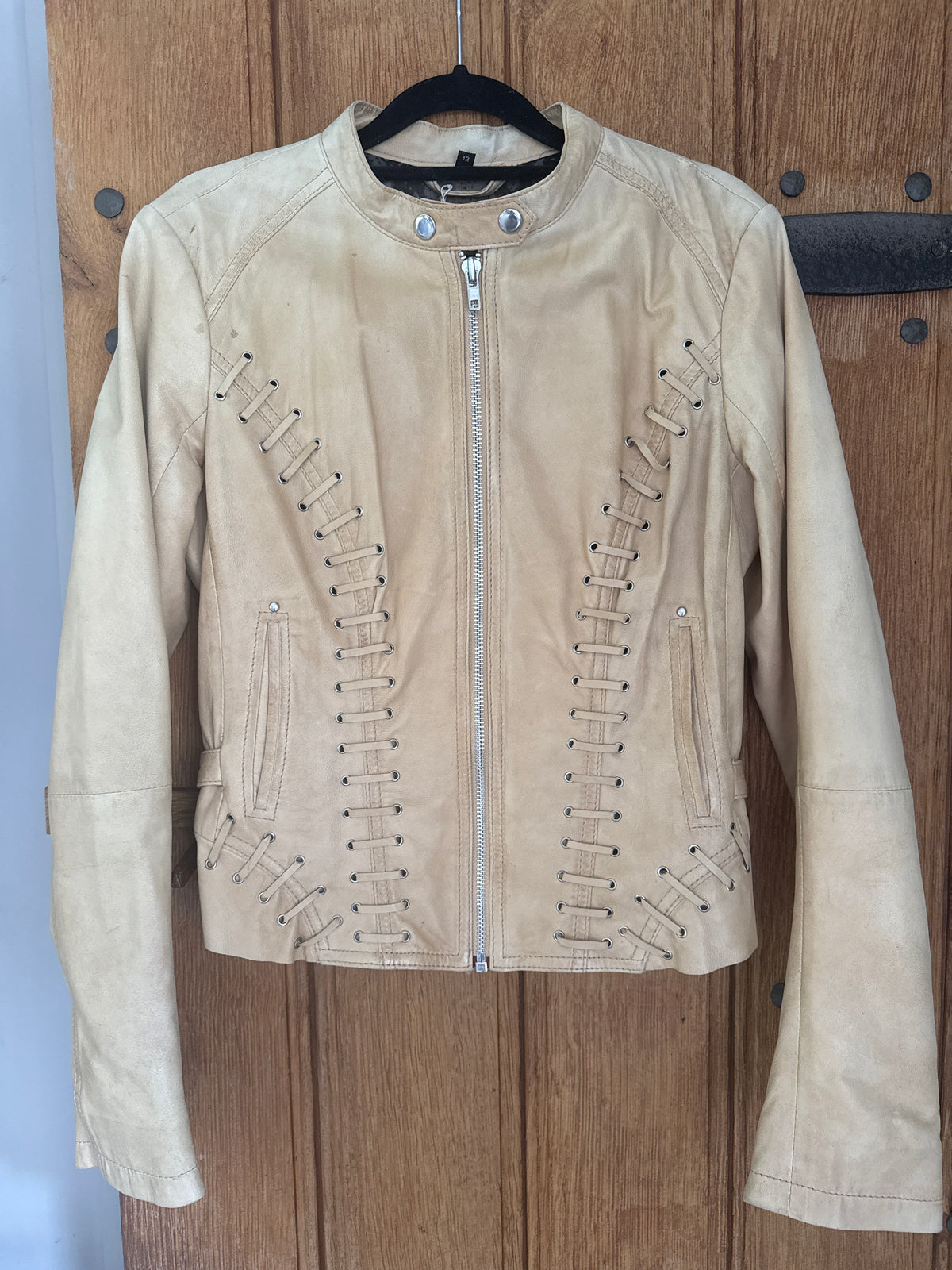 Soft Leather Camel Coloured Leather Jacket S