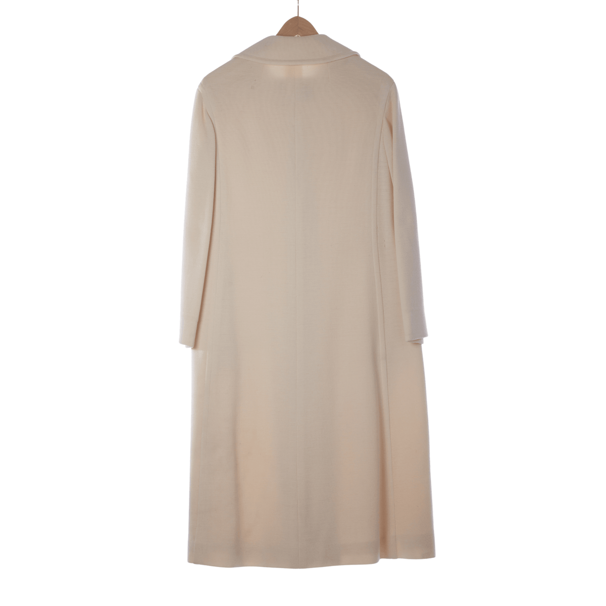 Aquascutum Cream Long Sleeved Coat UK Size 12 - Ava & Iva