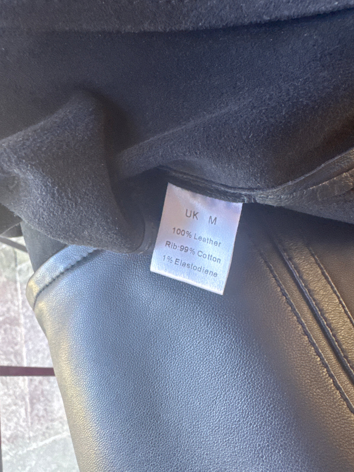 Really Soft Leather Bomber jacket Black M