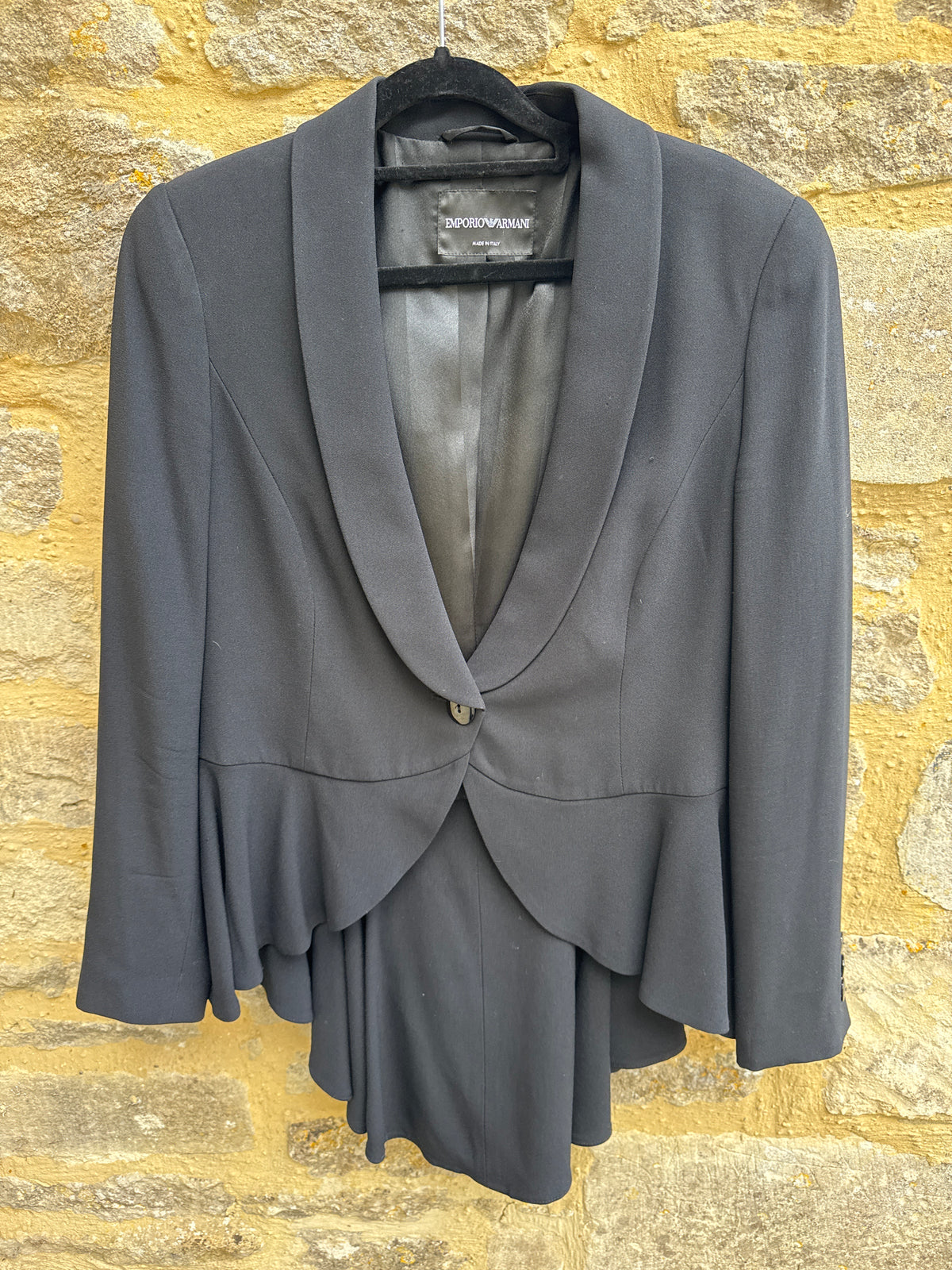 Emporio Armani Black Single Breasted jacket 46