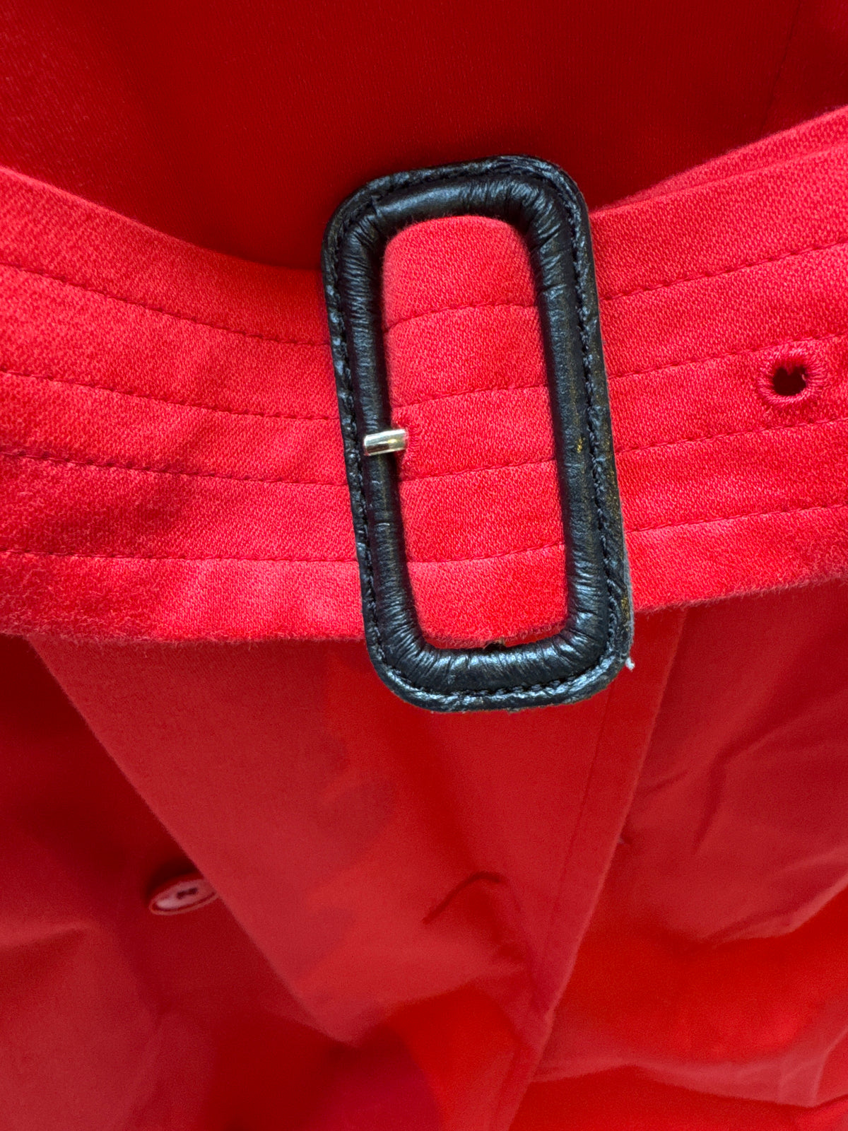 Burberry Red Cotton Trench Coat 14