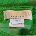 Concerto London Vintage Wool Skirt. Green. UK Size14 - Ava & Iva