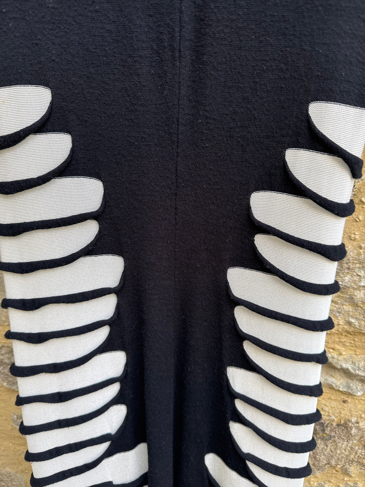 Alexander Mcqueen Black and White Knit cut out Dress Size S
