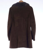 Bailys Glastonbury Genuine Sheepskin Brown Long Sleeved Coat UK Size 16 - Ava & Iva