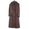 D.T. Bayliss & Son Real Sheepskin Long Sleeved Coffee Coloured Coat UK Size 12 - Ava & Iva