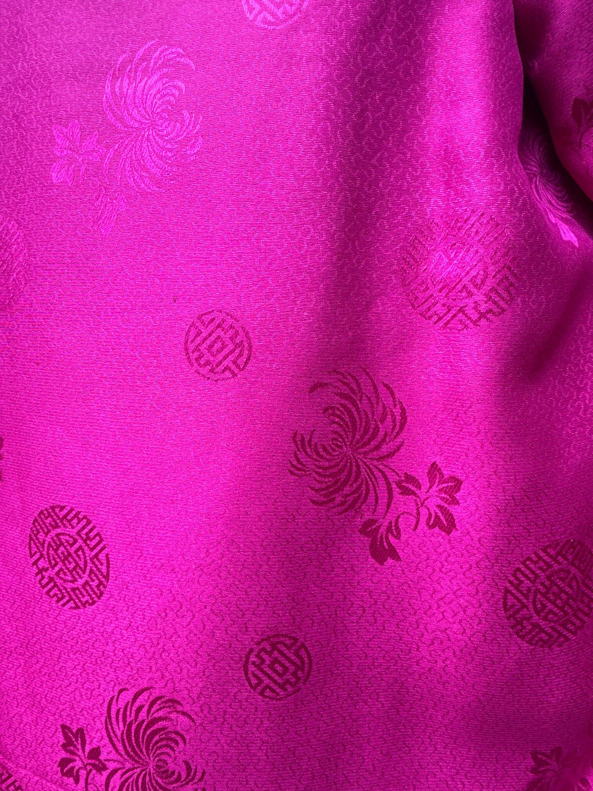 Double Horse Pink Silk Jacket M