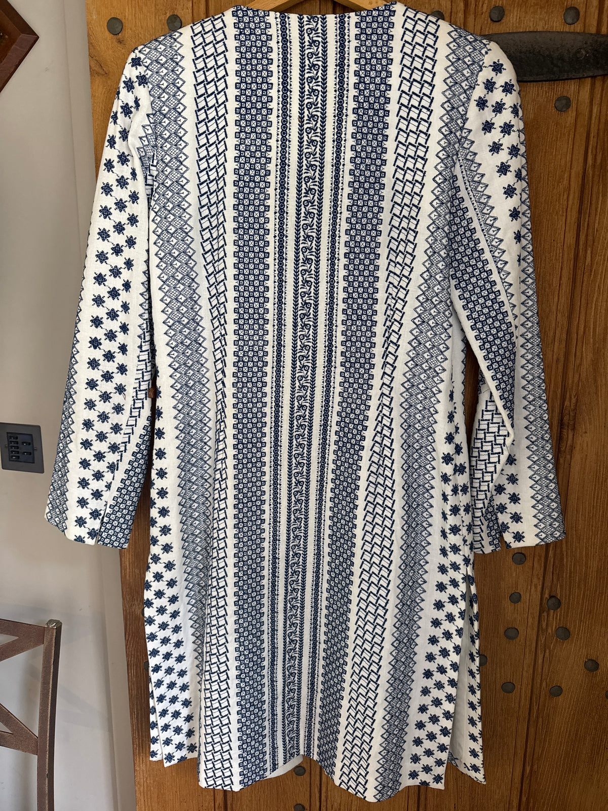 Fabulous East Linen Edge to Edge coat S