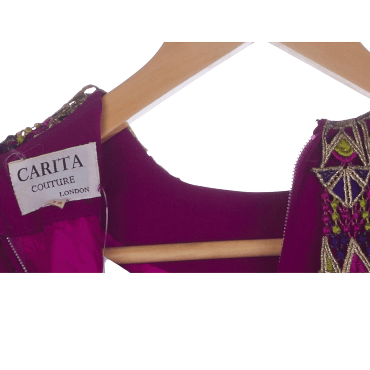 Carita Couture Purple 1970's Dress -Size 10 - Ava & Iva