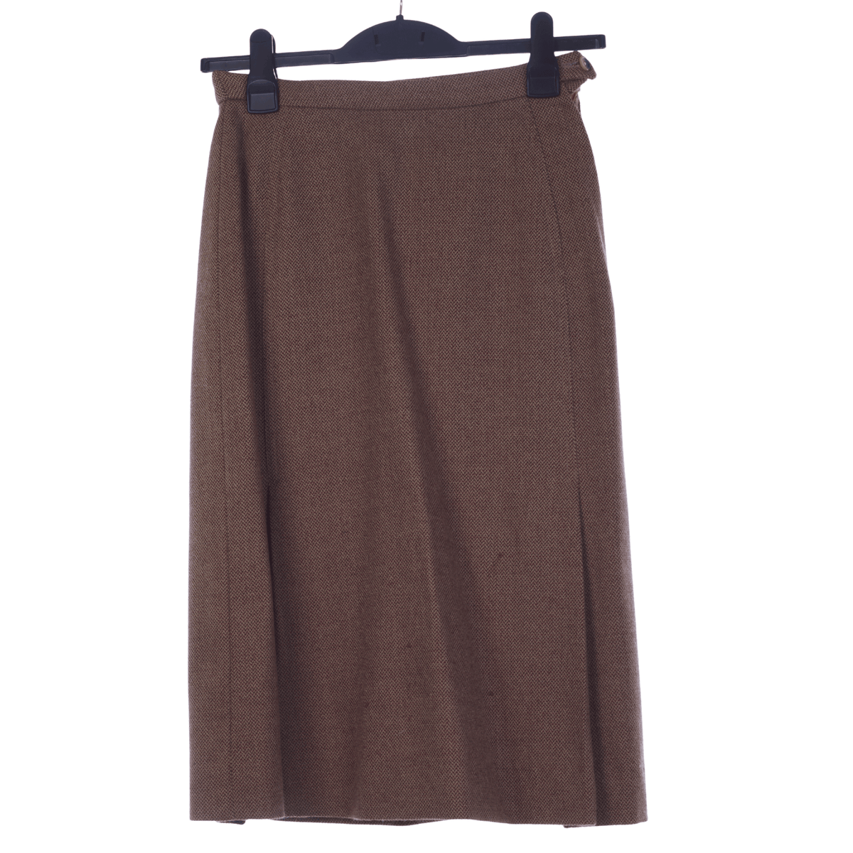 Cojana Sports Vintage Skirt Brown 100% Wool UK Size 10 - Ava & Iva