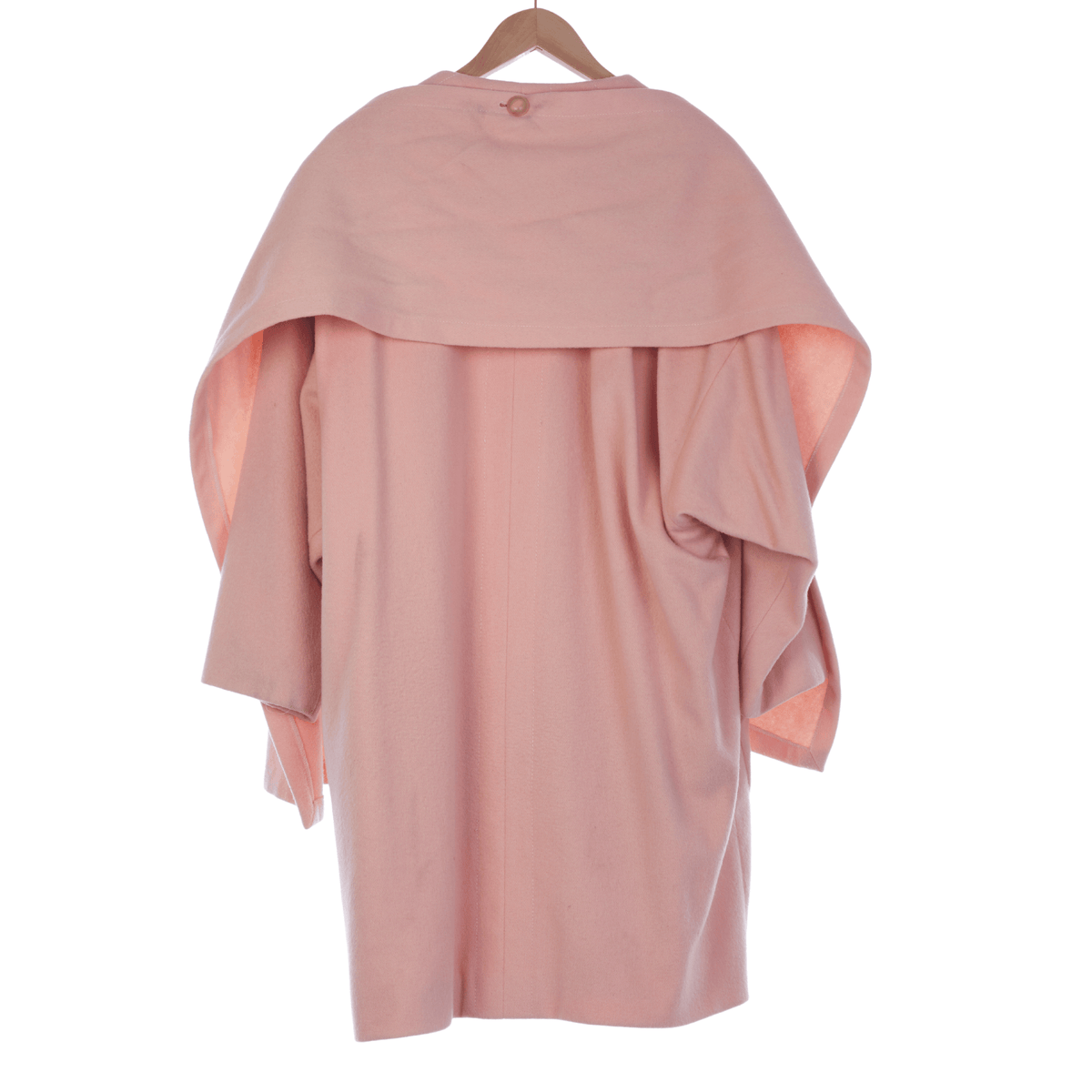 Colette Pure New Wool Peach Long Sleeved Coat with Scarf UK Size 10 - Ava & Iva