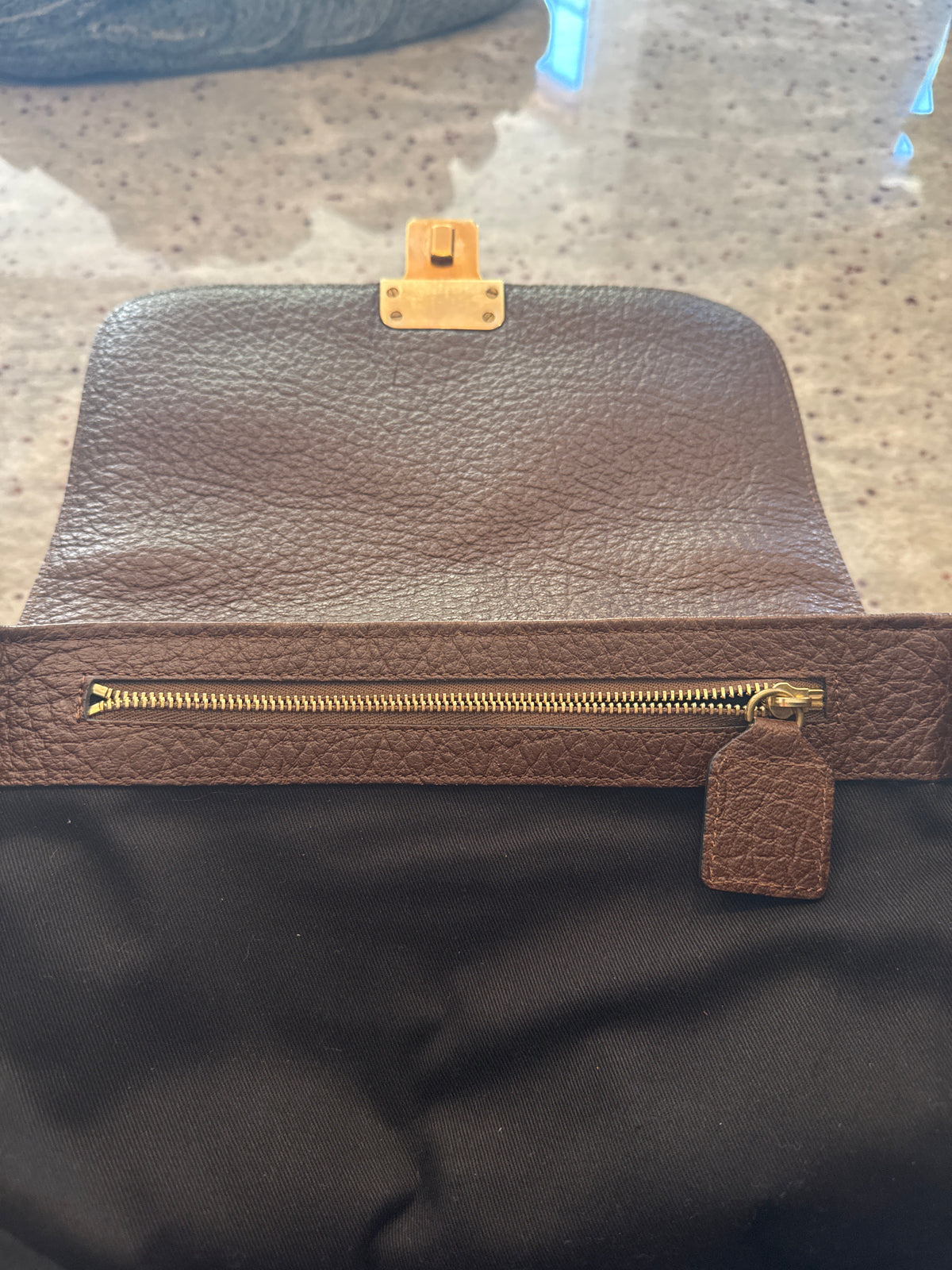 Chloe Python (Mock) Effect Leather Camel Darla Handbag