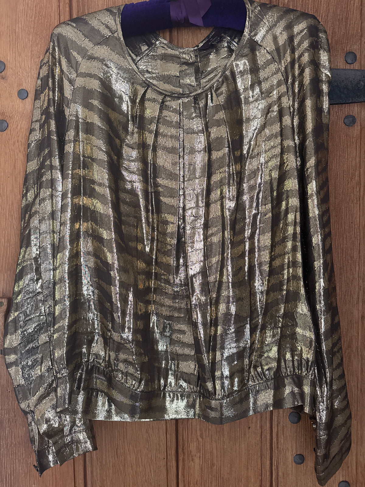 Mulberry Gold silk  top 12