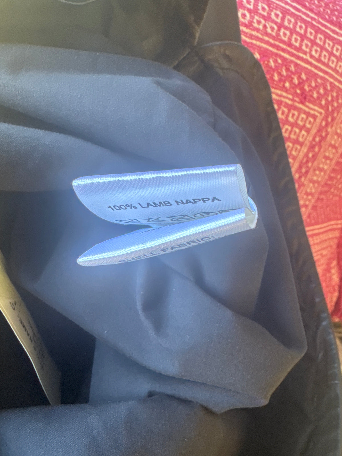 Rika Leather Lace up Blouse Black M