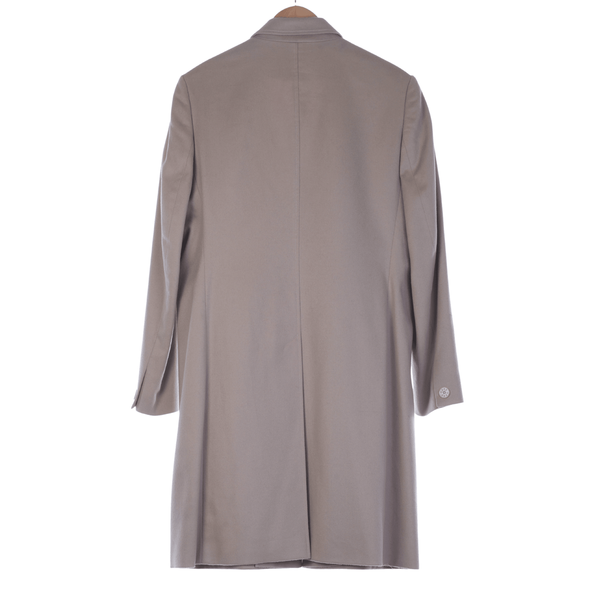 Daks Cashmere Blend Long Sleeved Cream Coat Uk Size 14 - Ava & Iva