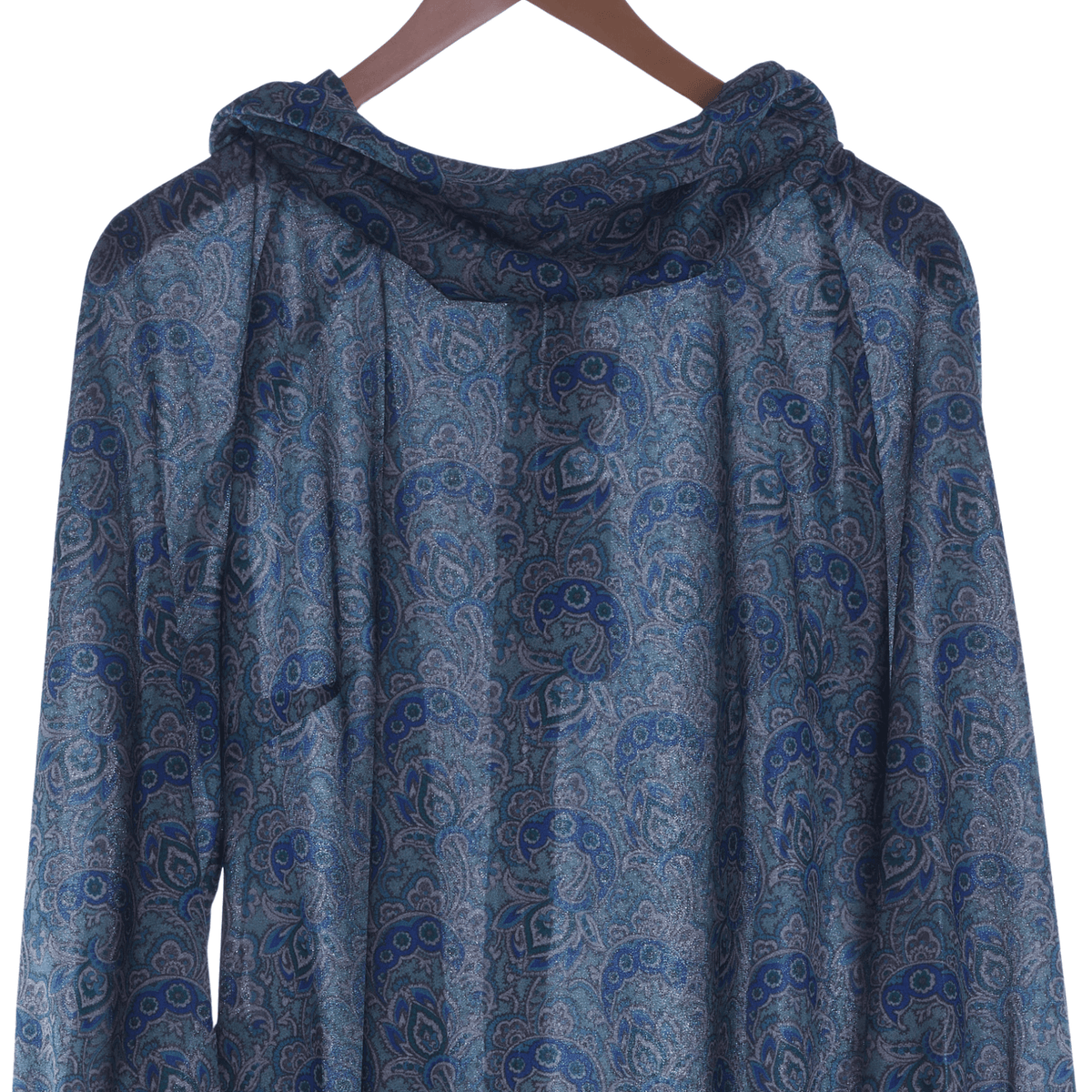 Dumarsel Blue Paisley Patterned 3/4 Sleeved Dress UK Size 14/16 - Ava & Iva