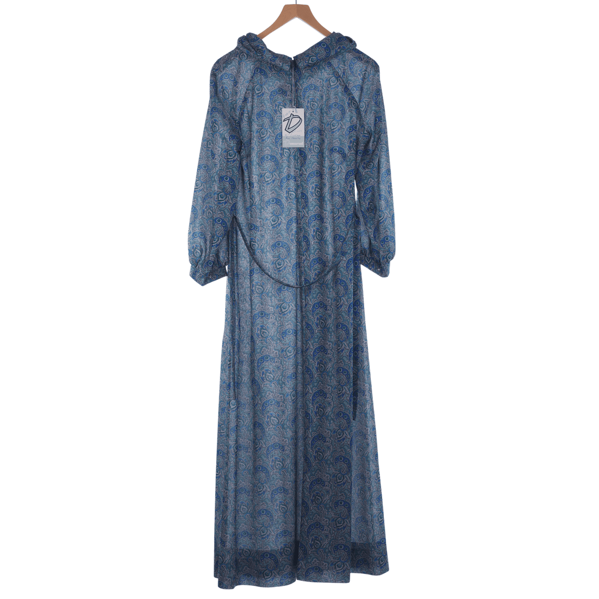 Dumarsel Blue Paisley Patterned 3/4 Sleeved Dress UK Size 14/16 - Ava & Iva