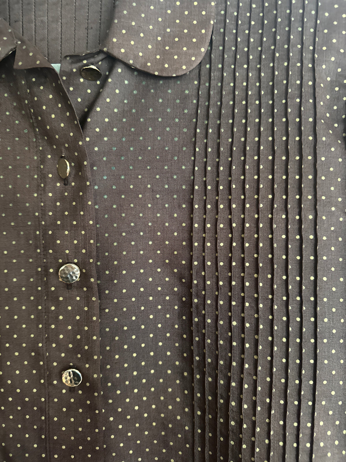 Saint Laurent Rive Gauche Rare Vintage Silk Blouse 42