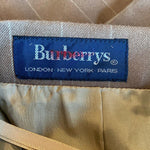 Burberrys Vintage Elizabeth Skirt Wool Coffee Pinstripe unworn with Tags UK Size 10 - Ava & Iva